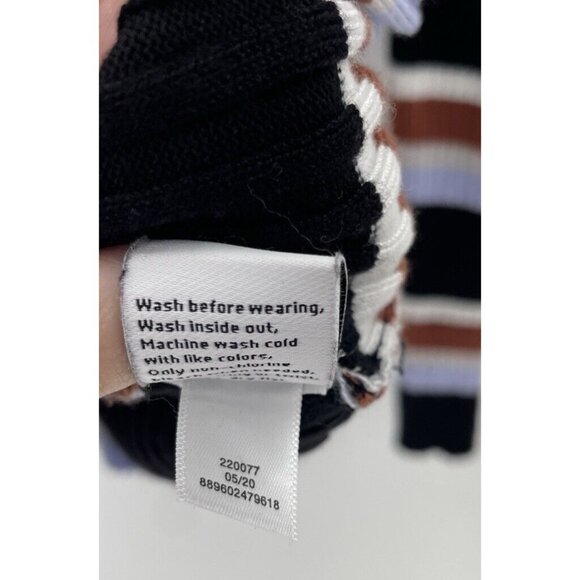 Nine West Women's Ribbed Striped Crew Neck Long Sleeve Pullover Sweater Size XXL - Picture 6 of 9